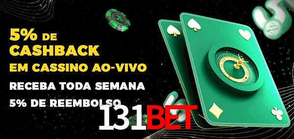 Promoções do cassino ao Vivo 131bet